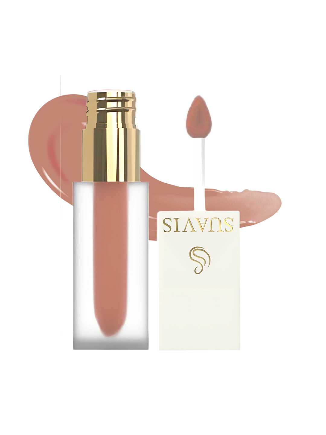 SUAVIS Glossy Lightweight Liquid Lipstick With Vitamin E 5ml - Cuppucino 203