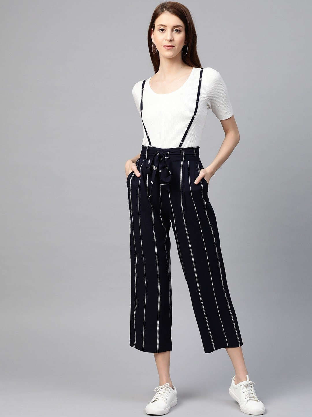 KALINI Striped Dungaree