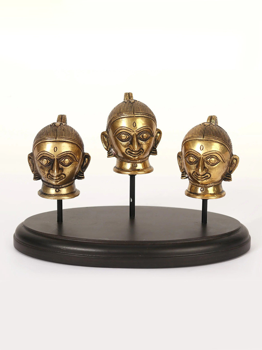 Exotic India Gold-Toned Gauri Brass Religious Idol Showpiece