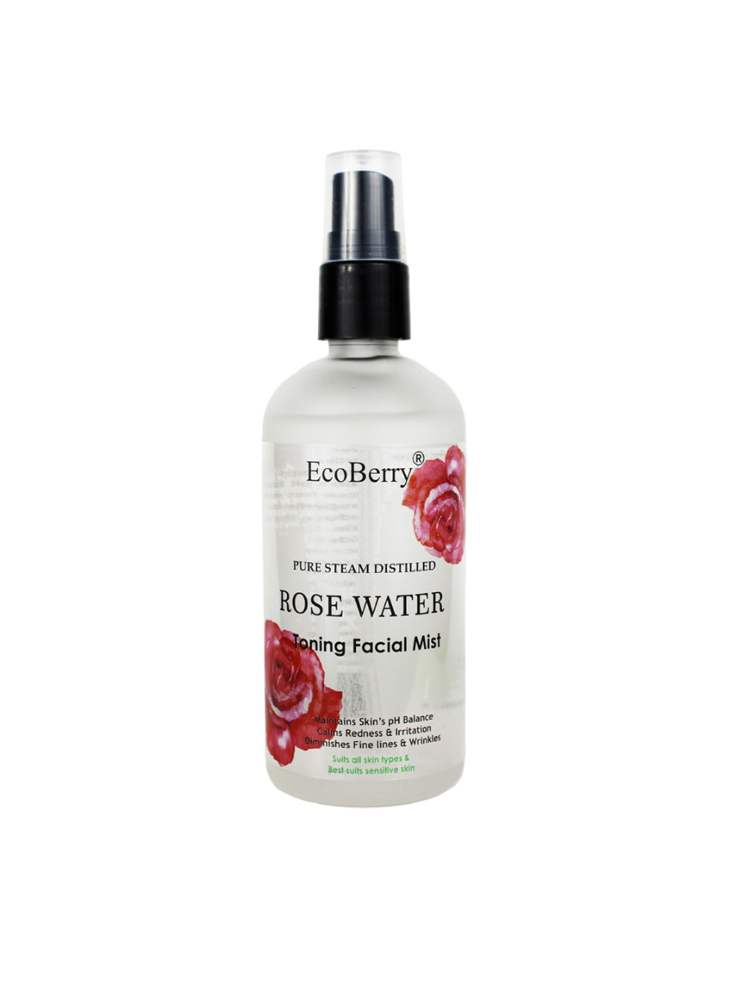 EcoBerry Pure Steam Distilled Rose Water Toning Facial Mist-100ml