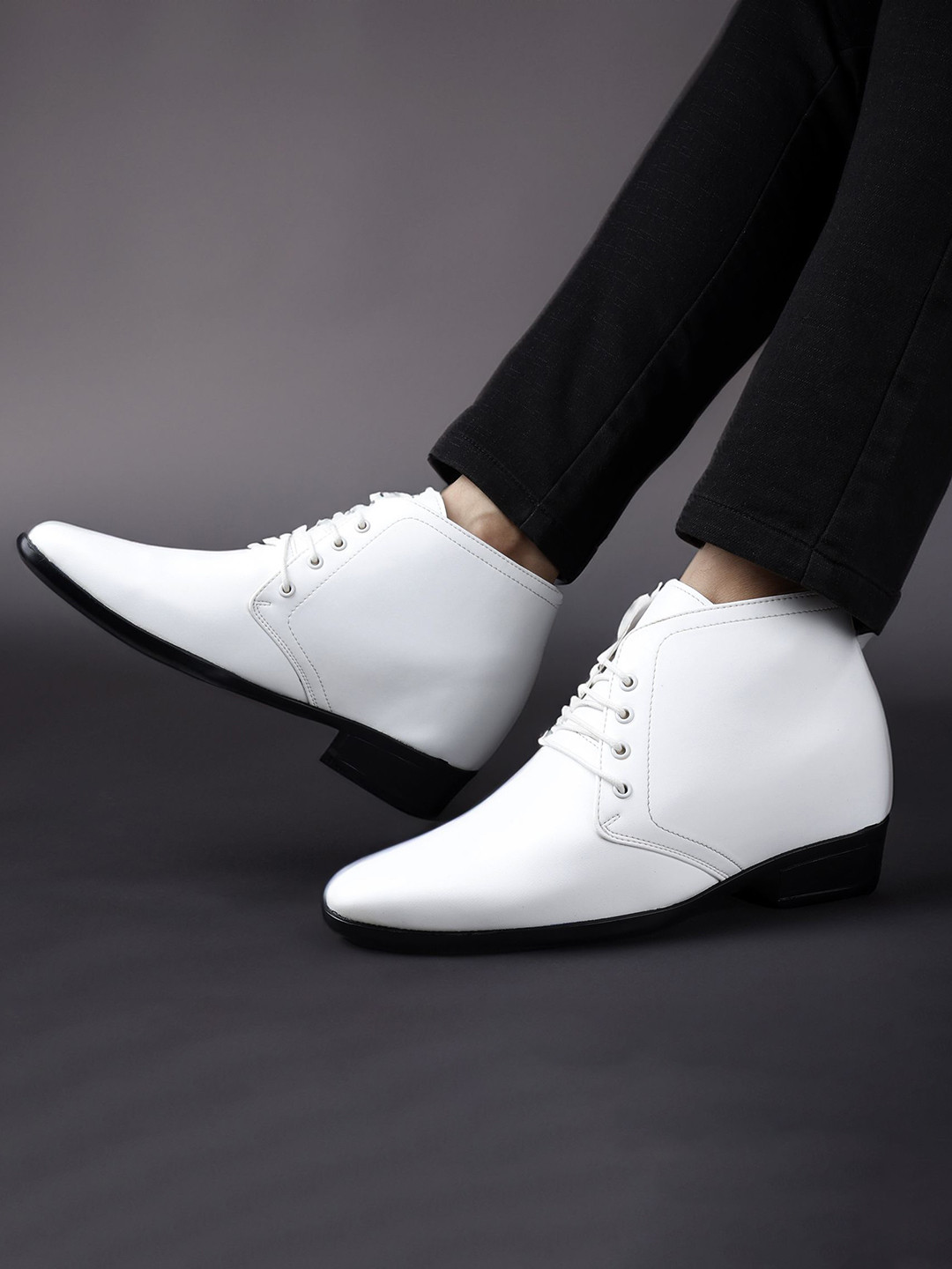Bxxy Men Hidden Elevator Formal Lace-up Boots
