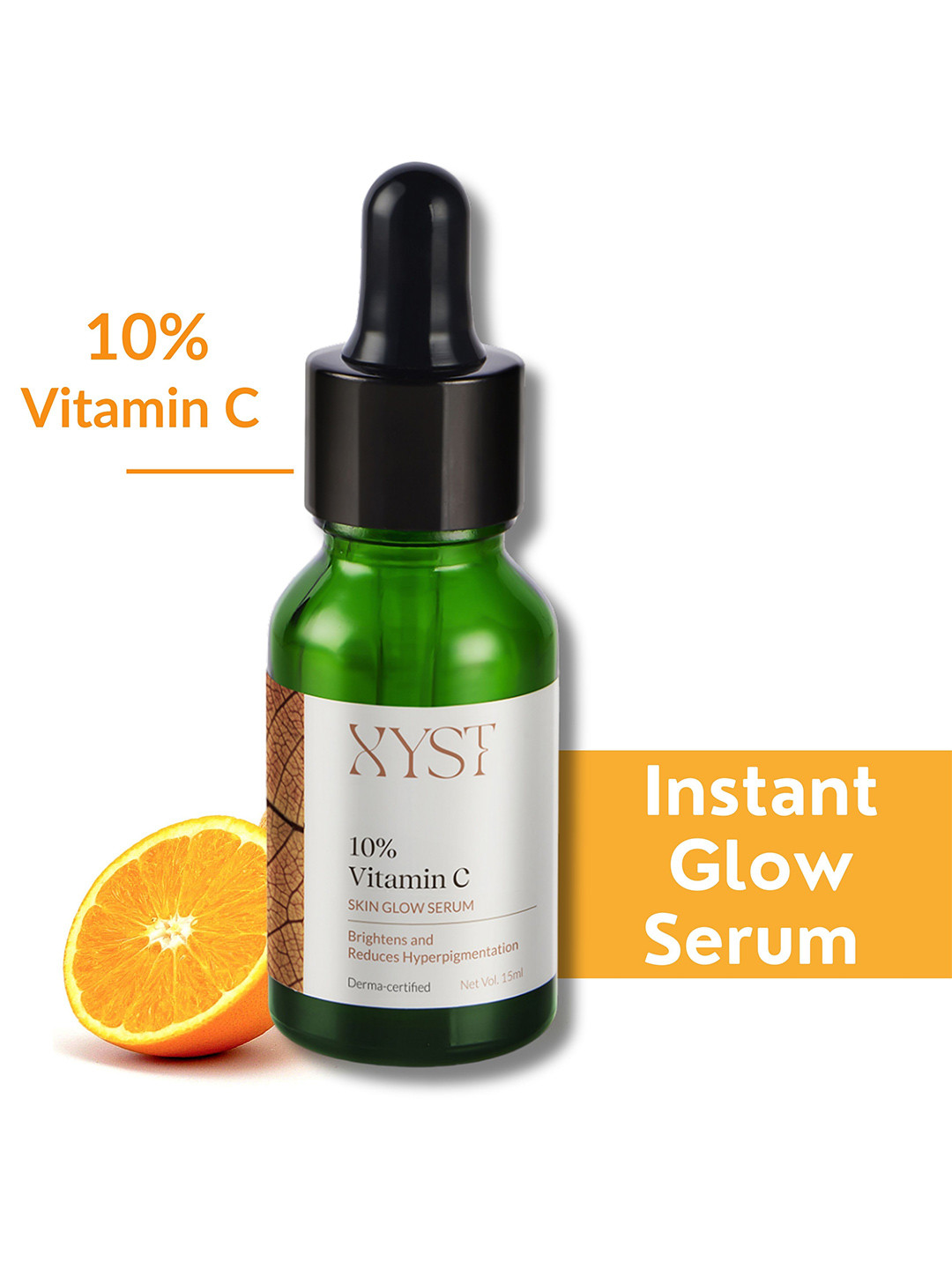 Xyst 10% Vitamin-C Brightening & Pigmentation Reducing Derma-Certified Serum-15 ml