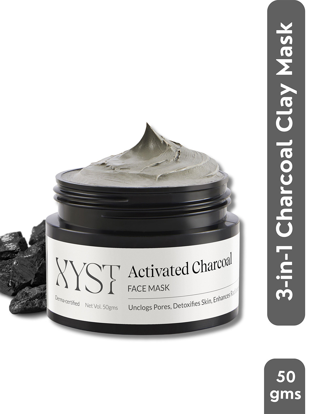 Xyst Activated Charcoal Face Mask with Koalin Clay - 50g