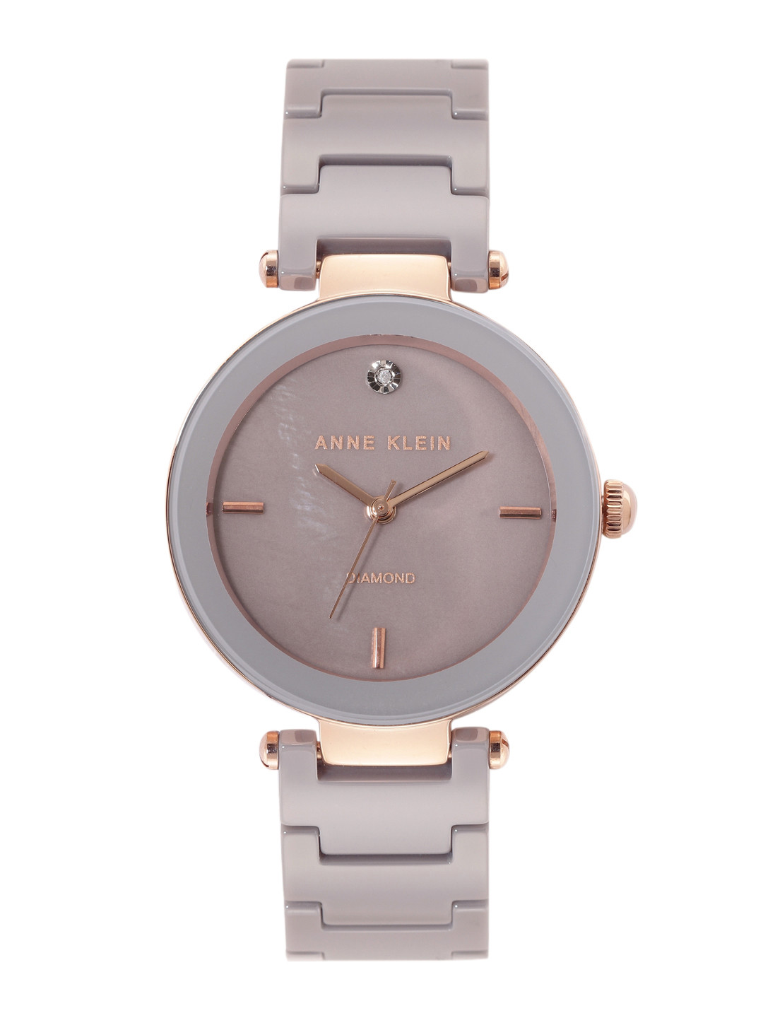 ANNE KLEIN Women Bracelet Style Straps Analogue Watch NEAK1018TPRG-Grey