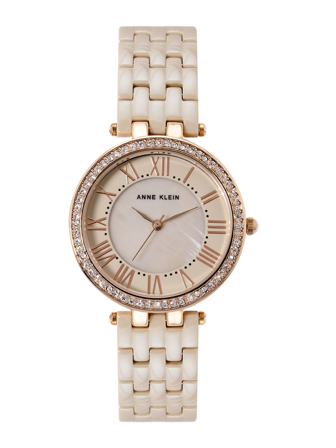 ANNE KLEIN Women Bracelet Style Analogue Watch NEAK2130TNGB-Peach-Coloured