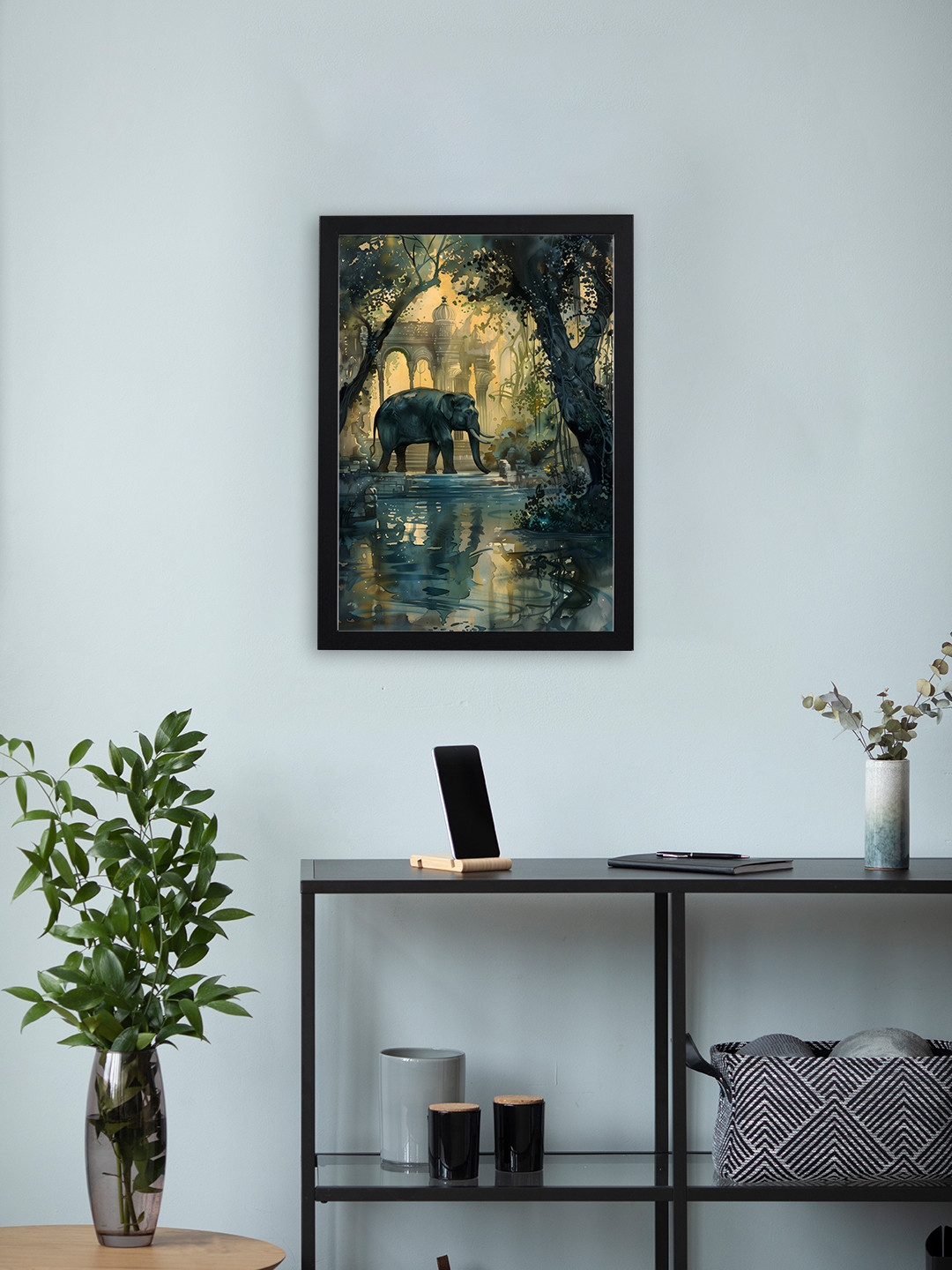 Giftii Wood Wall Rectangle Paintings Wall Art - 13 x 9 In