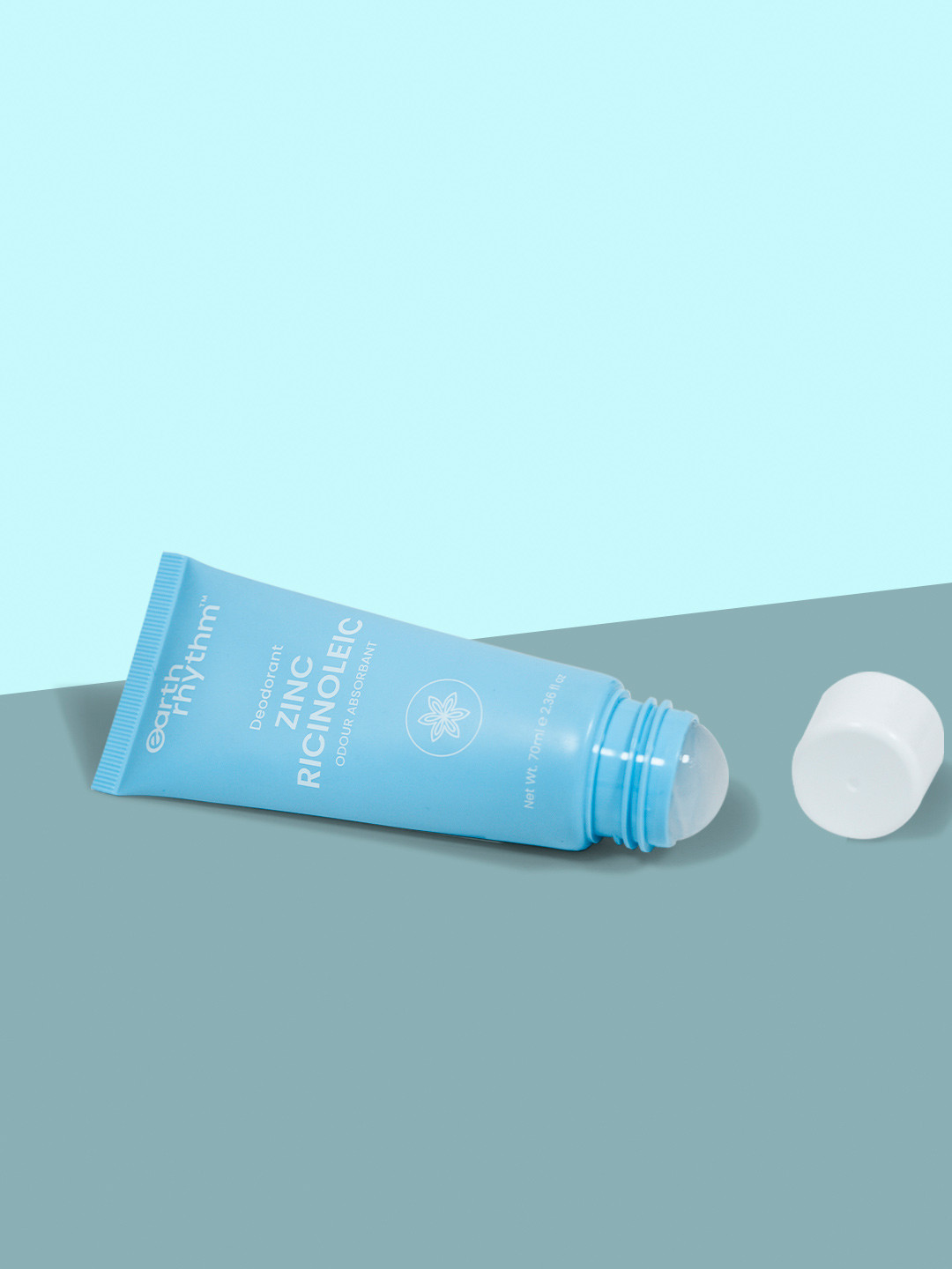Earth Rhythm Non Sticky & Odour Control Zinc Ricinoleic Roll On Deodorant - 70ml