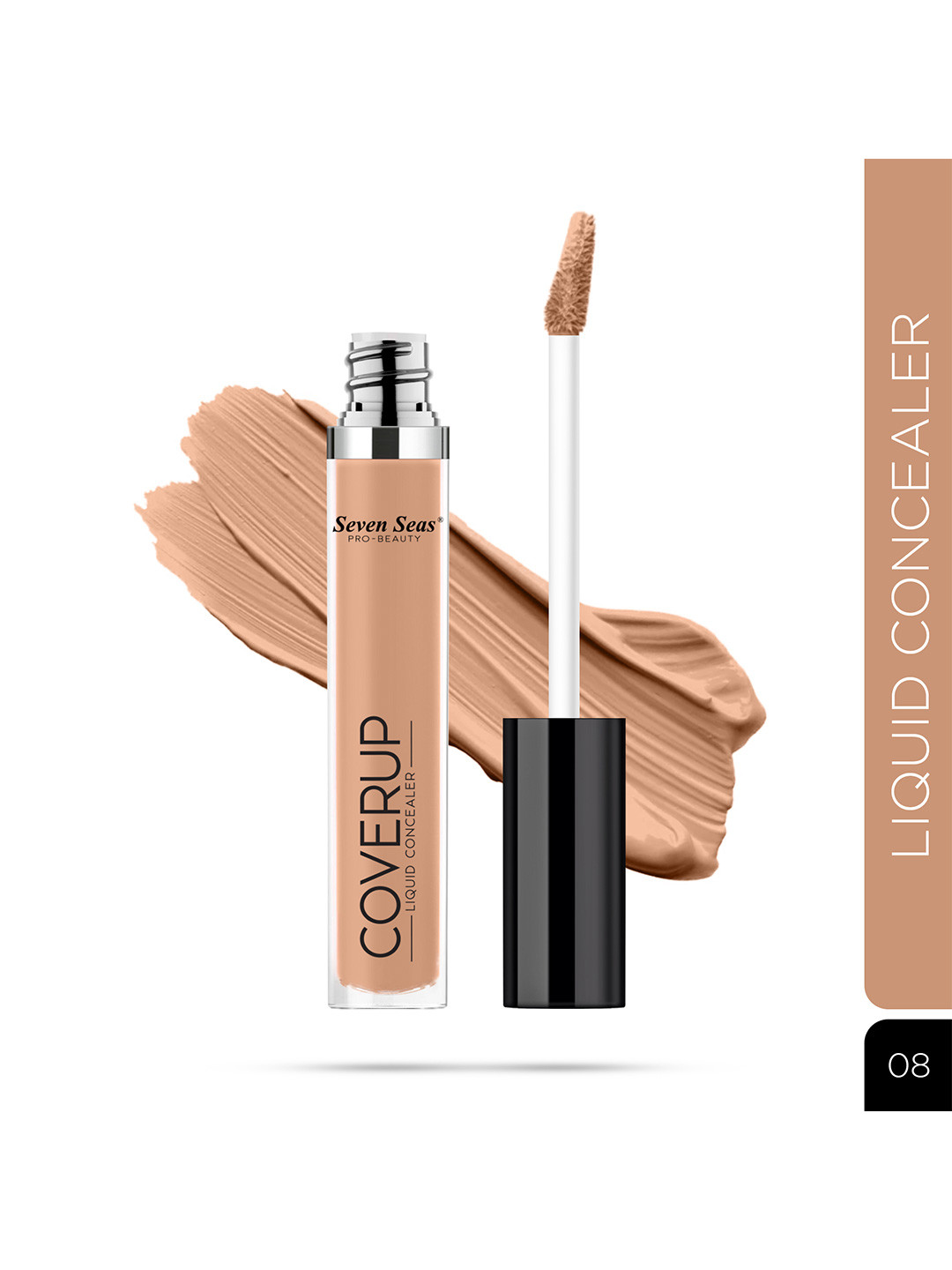 Seven Seas Cover Up Long Lasting Full Coverage Liquid Concealer- 7ml-Warm Honey