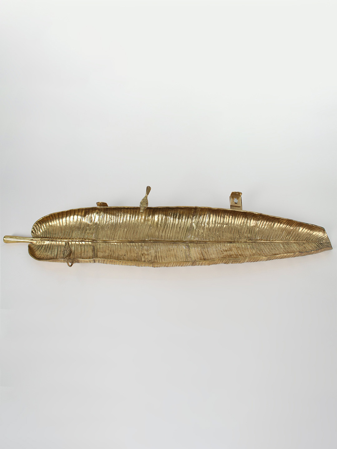 Exotic India Water Conduit Gold Brass Metallic Living Room Extra Large Showpiece - 6.5 Inches