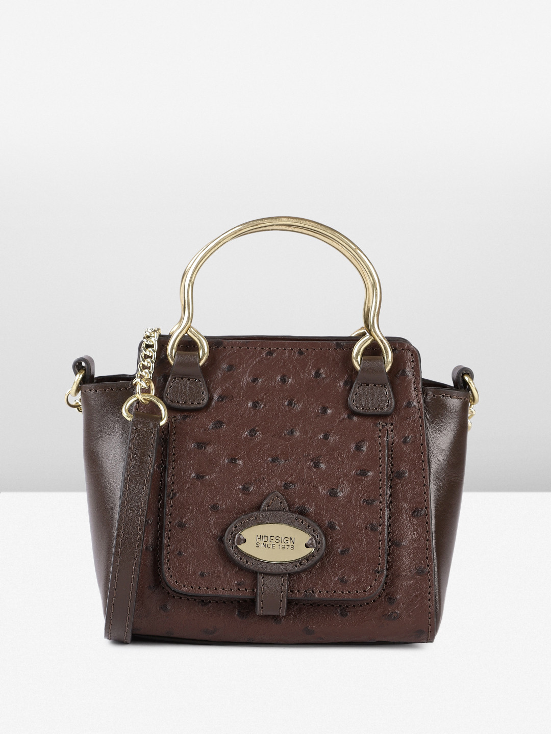 Hidesign Wanda Textured Animal Print Sling Bag