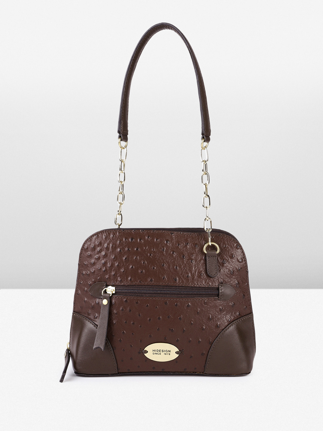 Hidesign Heidi Textured Animal Print Shoulder Bag