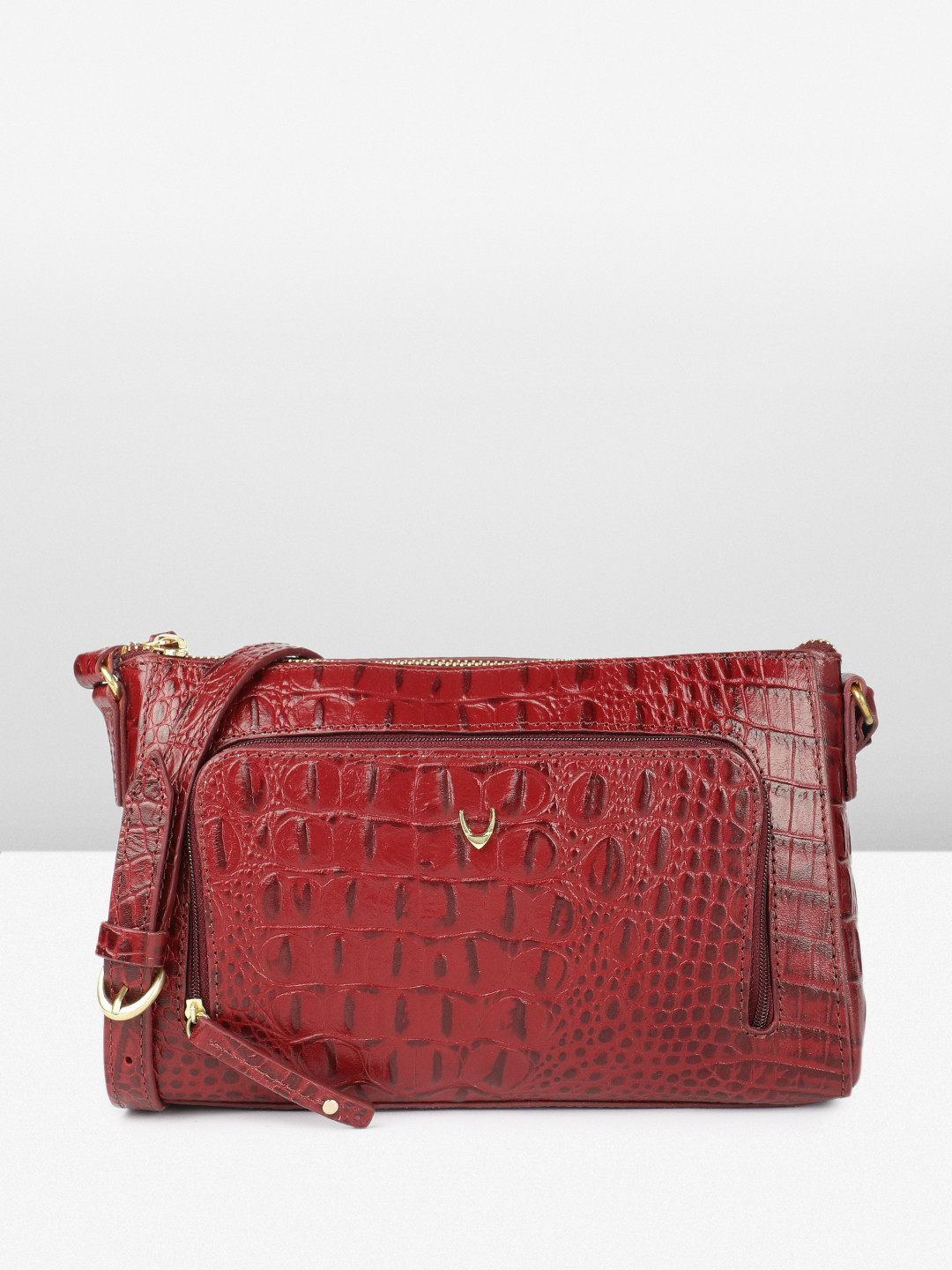 Hidesign Animal Textured Leather LAUREN Structured Sling Bag
