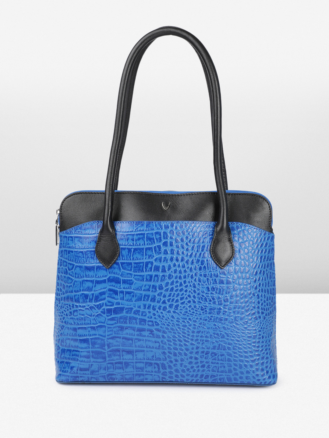 Hidesign Animal Textured Leather Fabiola Structured Shoulder Bag