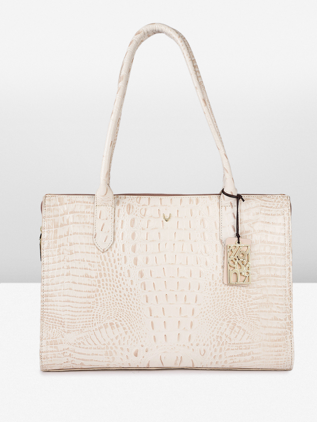 Hidesign Annette-Baby Animal Printed Textured Oversized Shoulder Bag