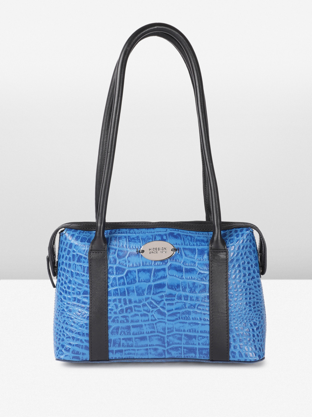 Hidesign Animal Textured Leather KENDALL Structured Shoulder Bag