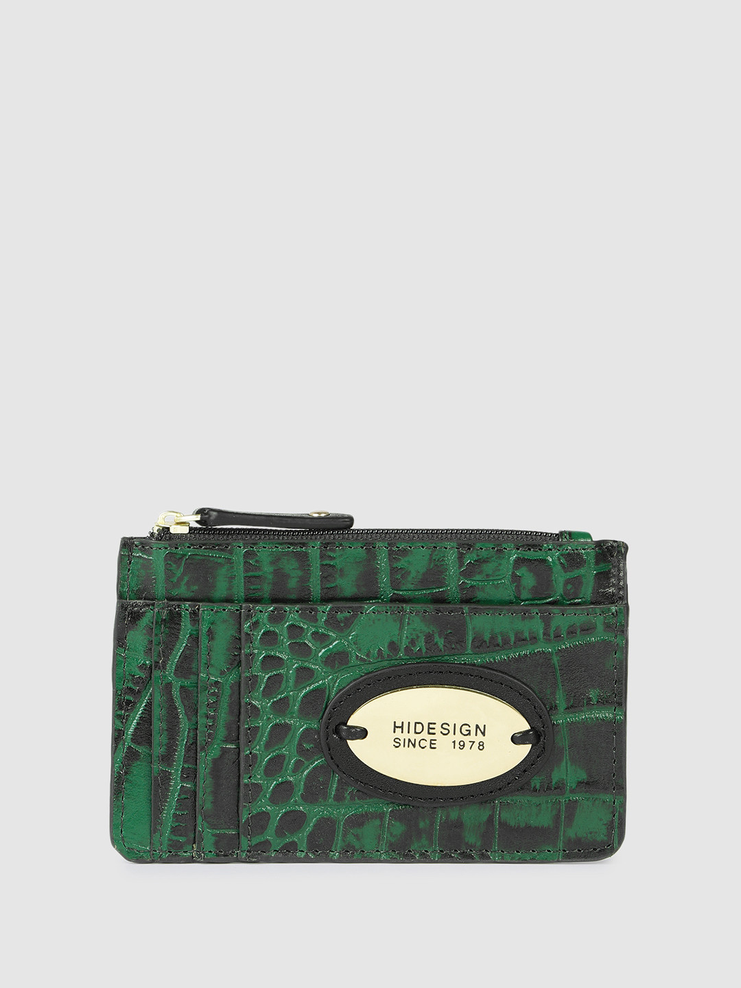 Hidesign Women Animal Textured Leather Card Holder
