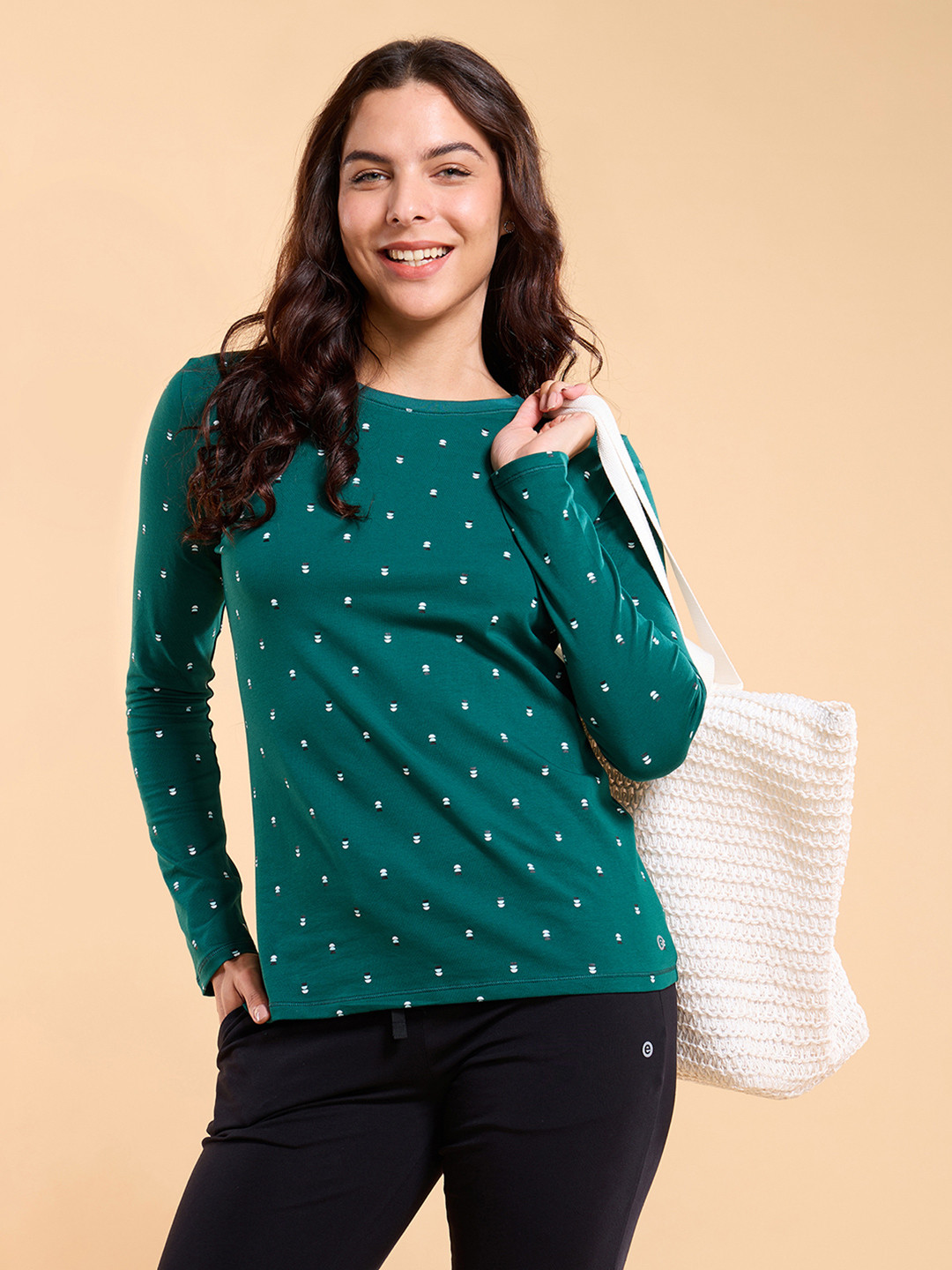 Enamor Essentials Crew Neck Cotton T-Shirt-E257