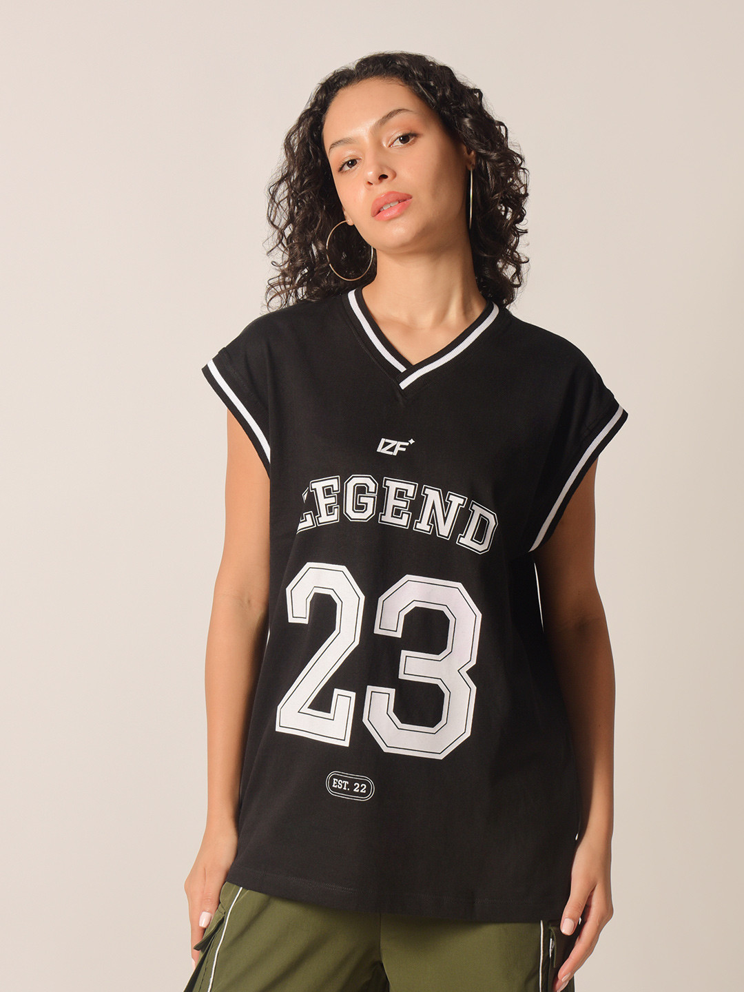 IZF Oversized Varsity Jersey Top