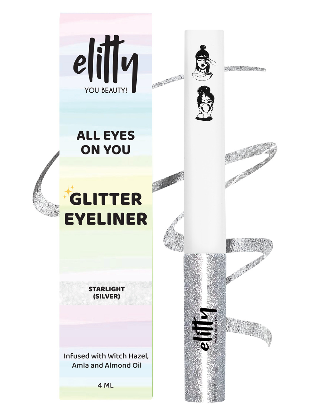 Elitty All Eyes On You Pop Eyeliner With Witch Hazel 4ml - Starlight