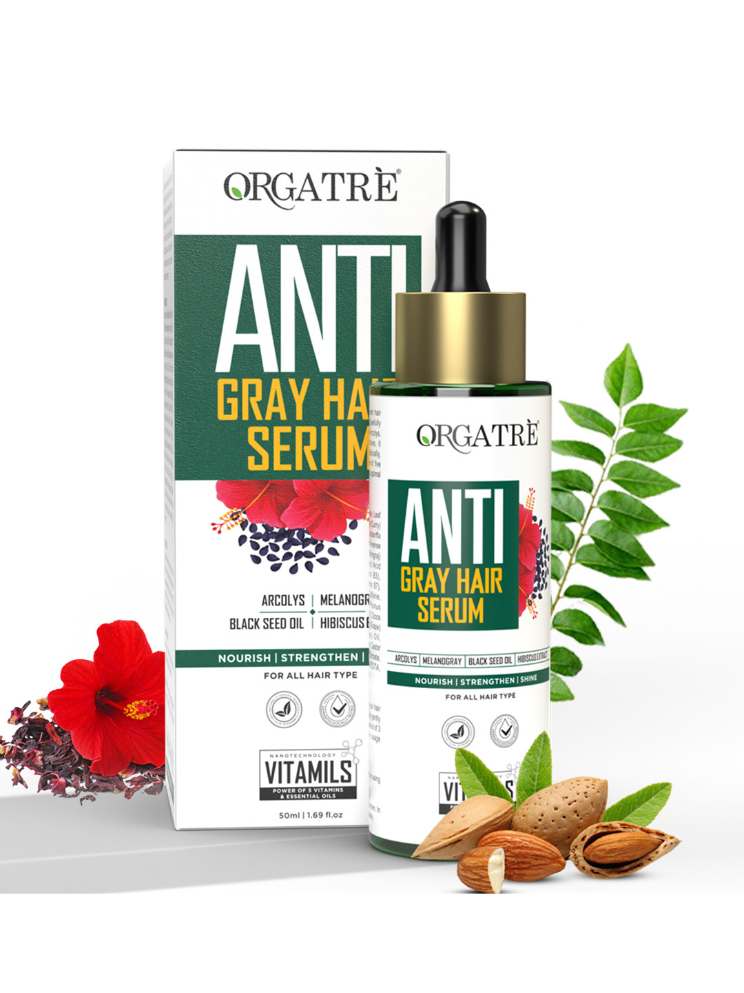 Orgatre Anti-Gray Hair Serum - 50 ml