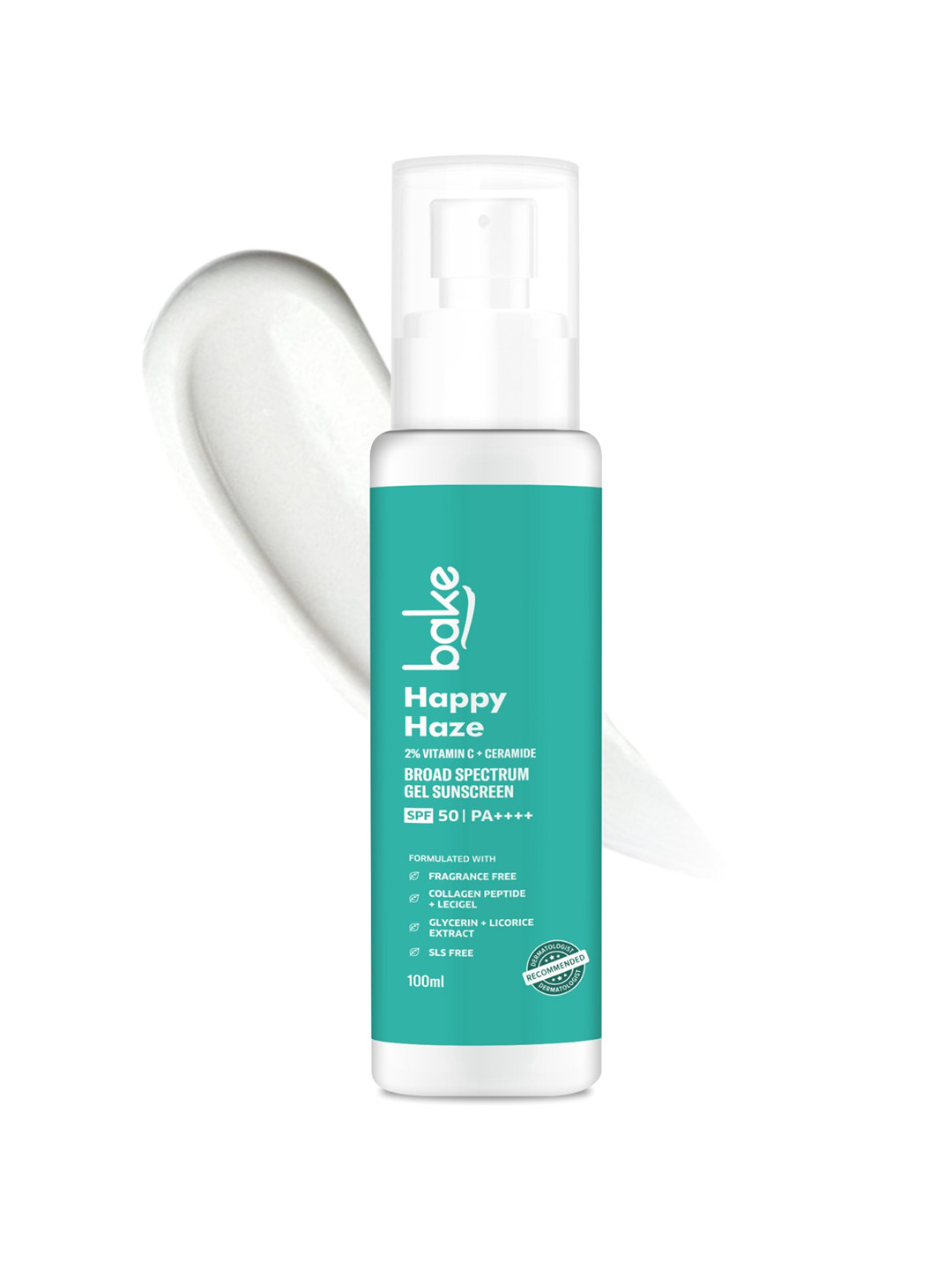 BAKE Super Glow 2% Ceramide With Vitamin C SPF 50 PA+++ Broad Spectrum Sunscreen-100ml