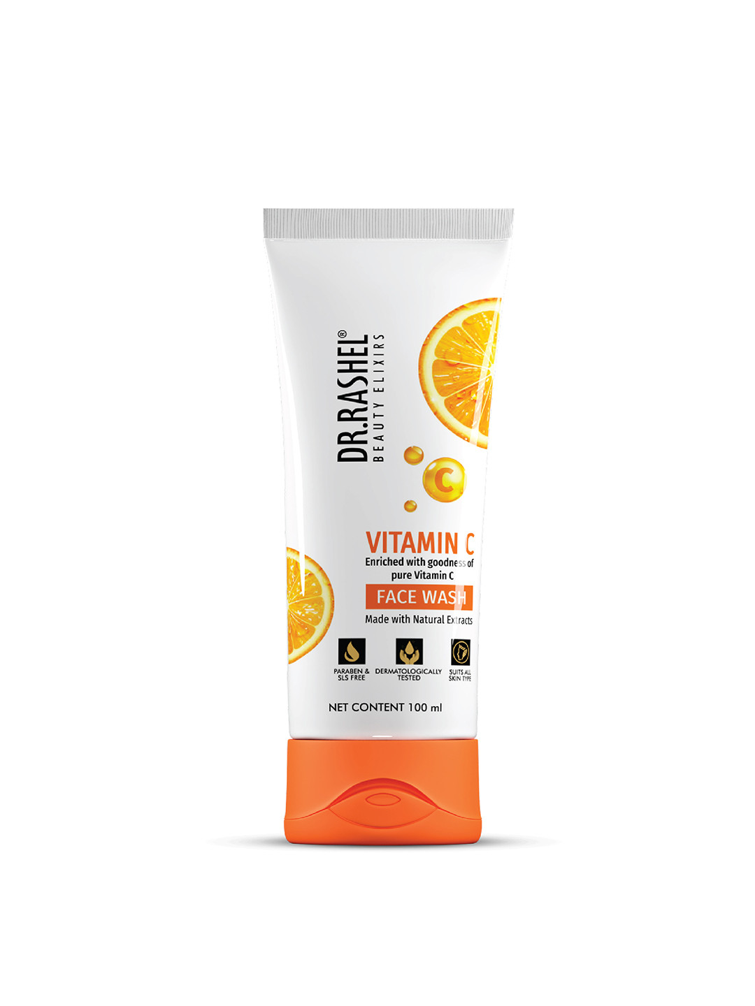 DR.RASHEL Vitamin C Face Wash For Cleanses & Refreshes-100 ml