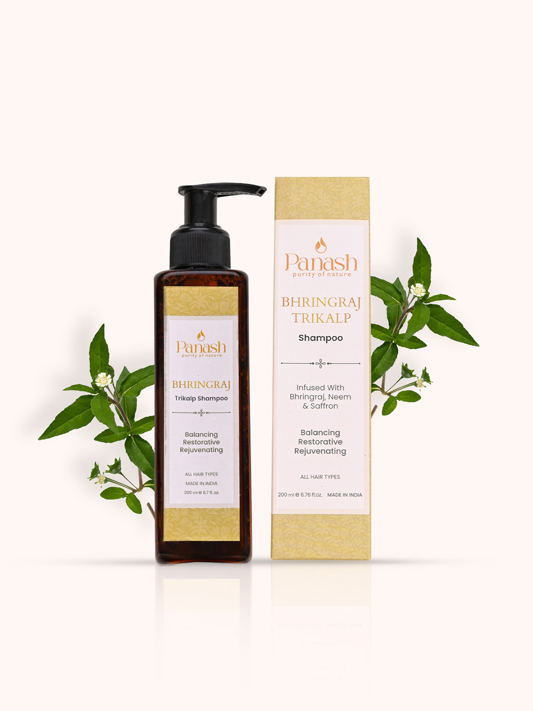 PANASH WELLNESS Bringraj Trikalp Balancing Restorative & Rejuvenating Shampoo- 200ml