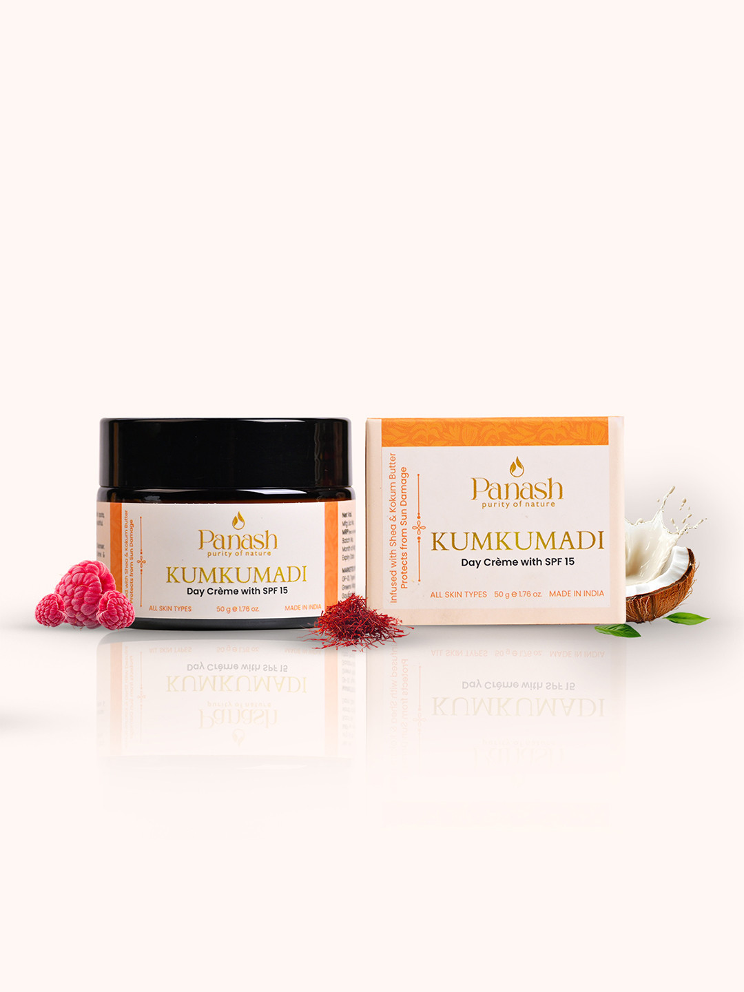 PANASH WELLNESS Kumkumadi Day Cream With SPF 15 With Shea & Kokum Butter- 50 g