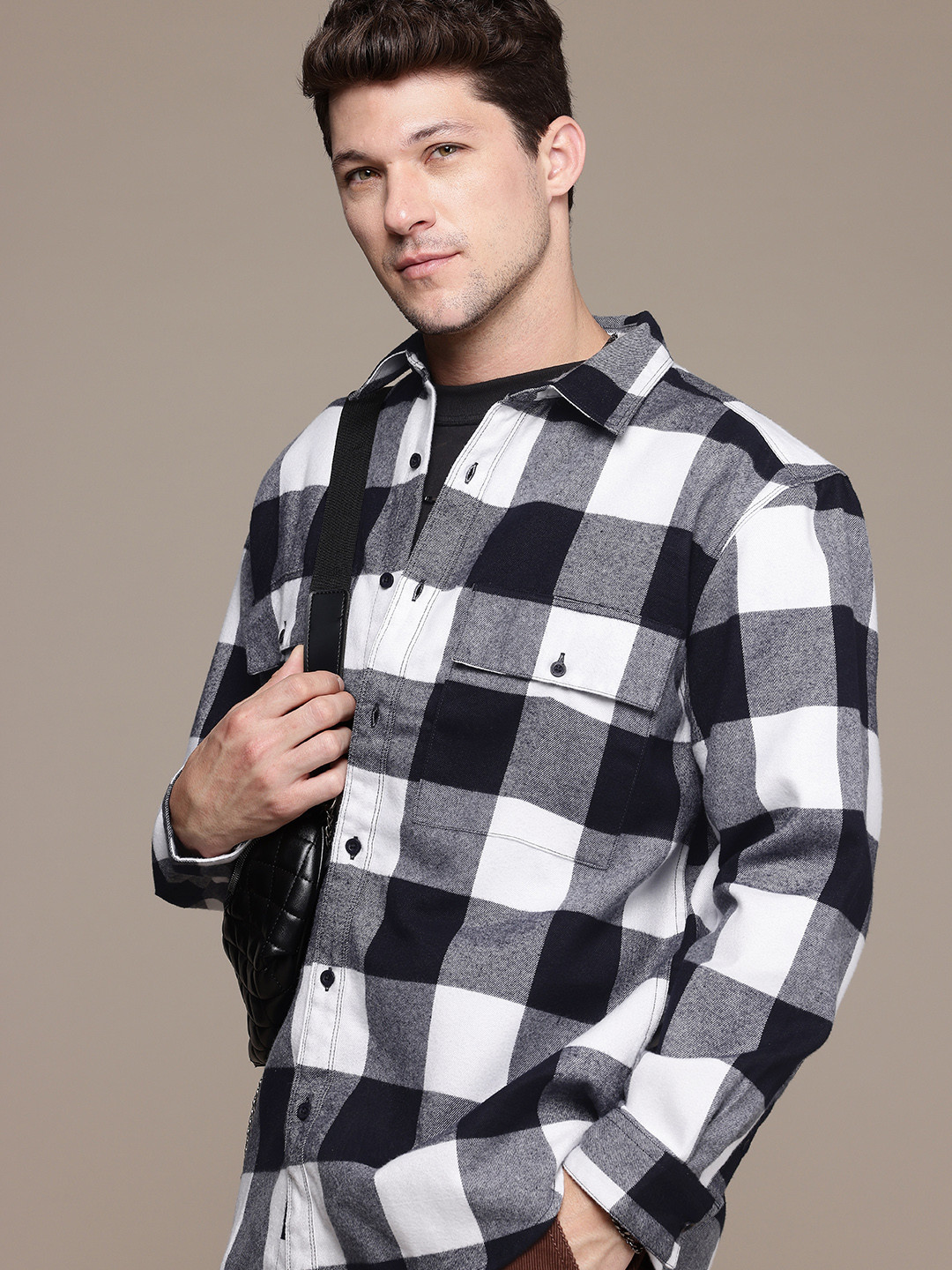 The Roadster Life Co. Buffalo Checked Relaxed Fit Casual Shacket