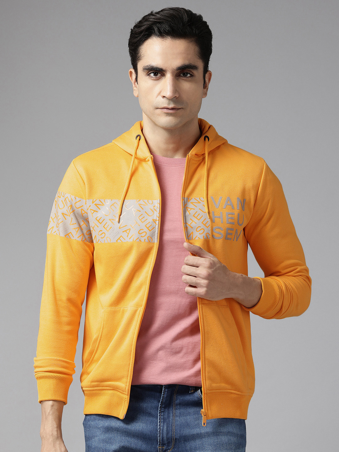 Van Heusen Sport Printed Hooded Sweatshirt