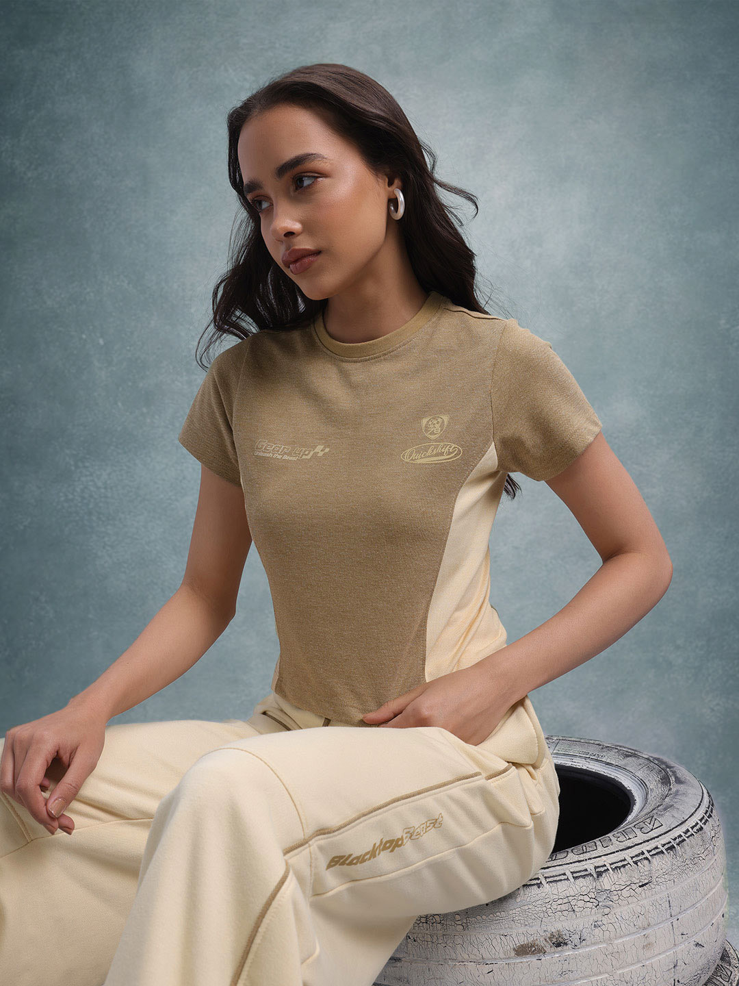 The Roadster Life Co. RE/LAX Colourblock Panelled Co-Ords