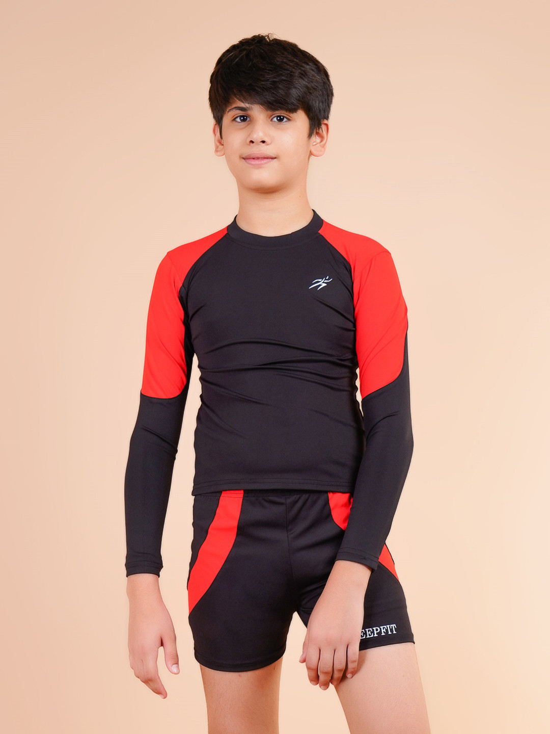 Keepfit Kids UPF40+UV N9 Antibacterial full sleeves 2 Pc Swimsuit set