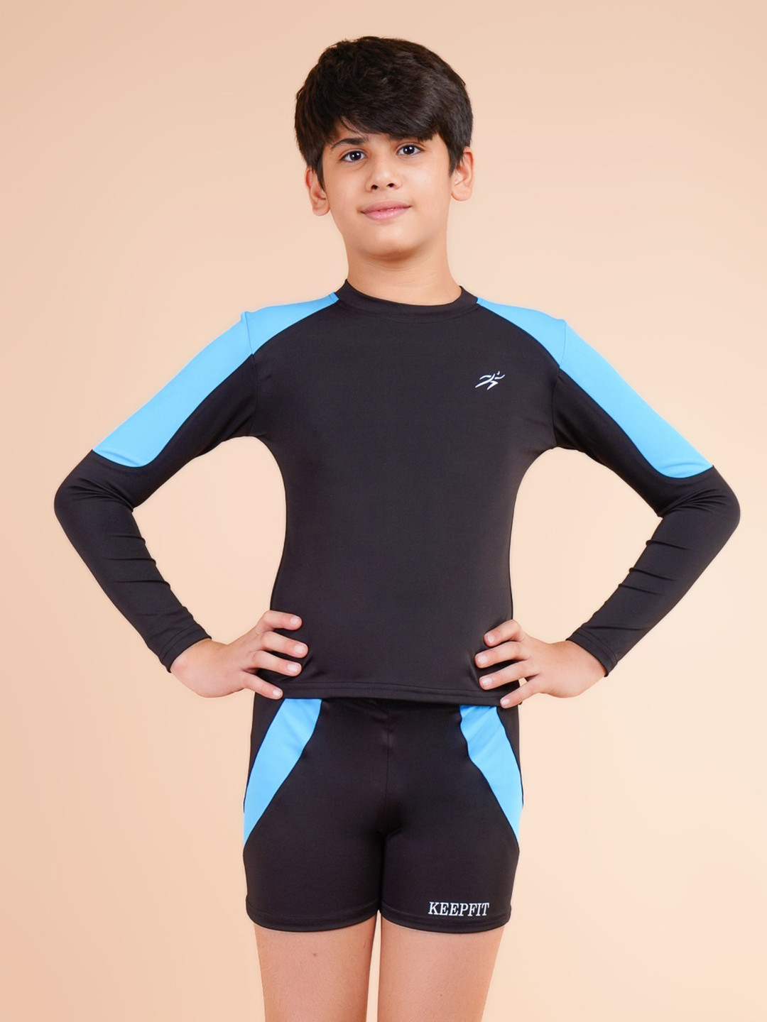 Keepfit Kids UPF40+UV N9 Antibacterial full sleeves 2 Pc Swimsuit set