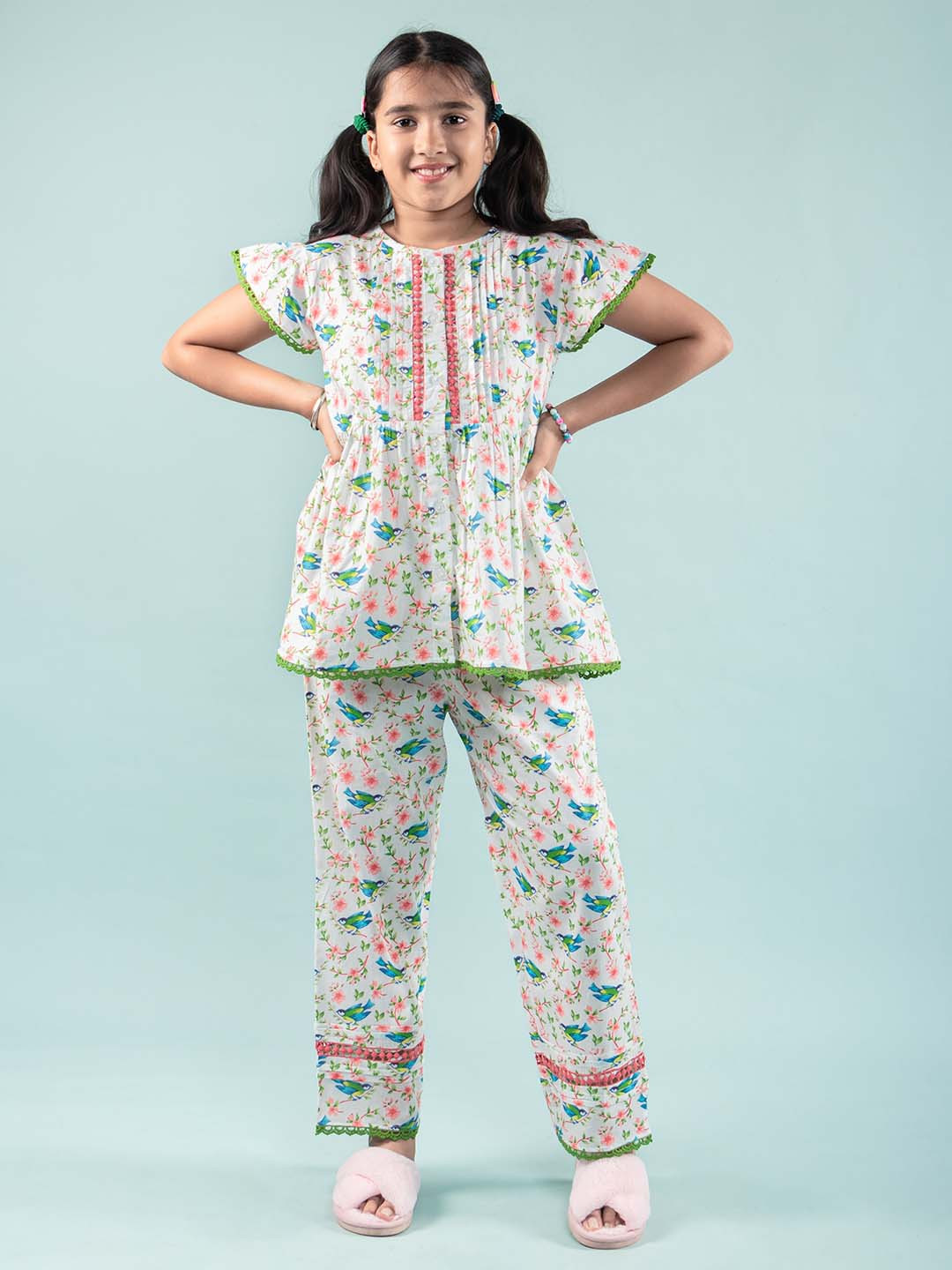 TWEENY MINI Printed Pure Cotton Night suit