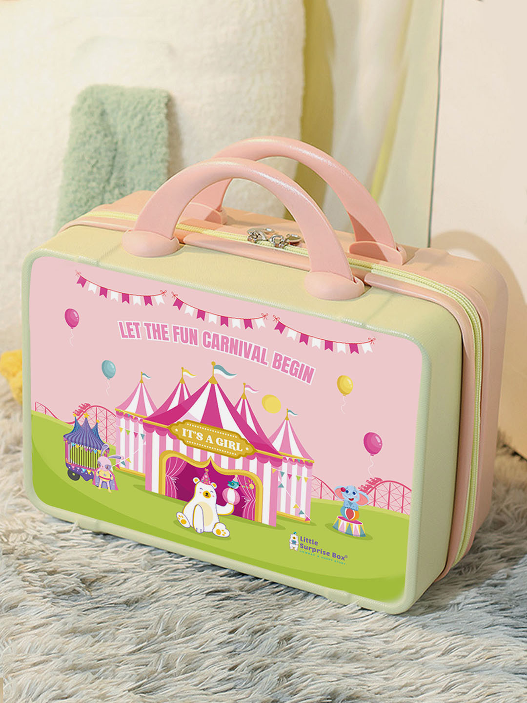Little Surprise Box Fun Carnival Theme Hardcase Travel Suitcase