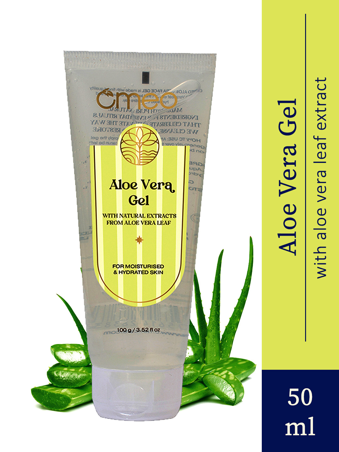 Omeo Aloe Vera Gel For Soothing & Hydrating Skincare- 100 g