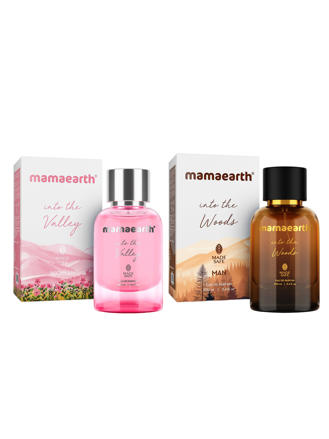 Mamaearth Set of Into The Woods & Into the Valley Long Lasting Eau De Parfum - 100 ml each