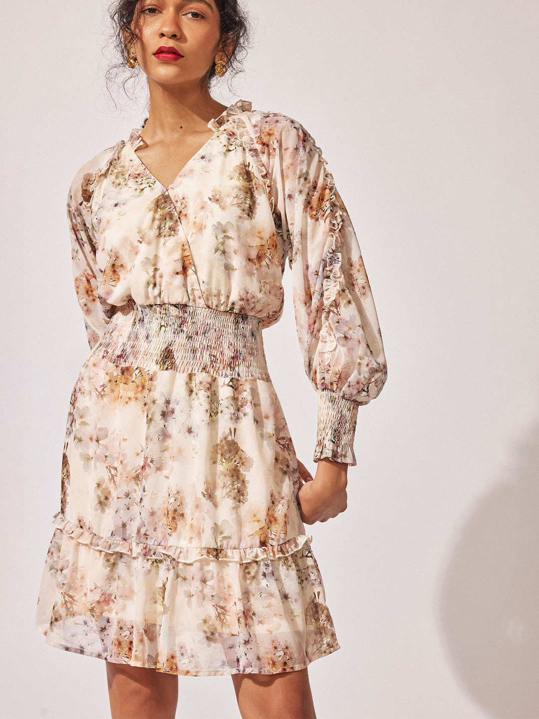 The Label Life Print Fit & Flare Midi Dress