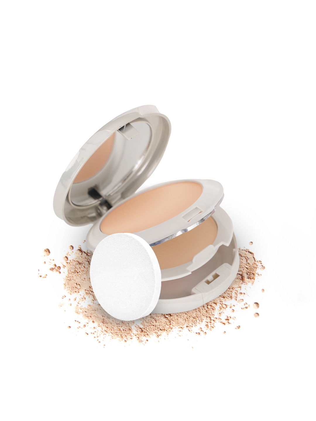 Hilary Rhoda 2 In 1 Compact With Matte & Shimmer Finish 20 gm- Beige , Shade No.- 03