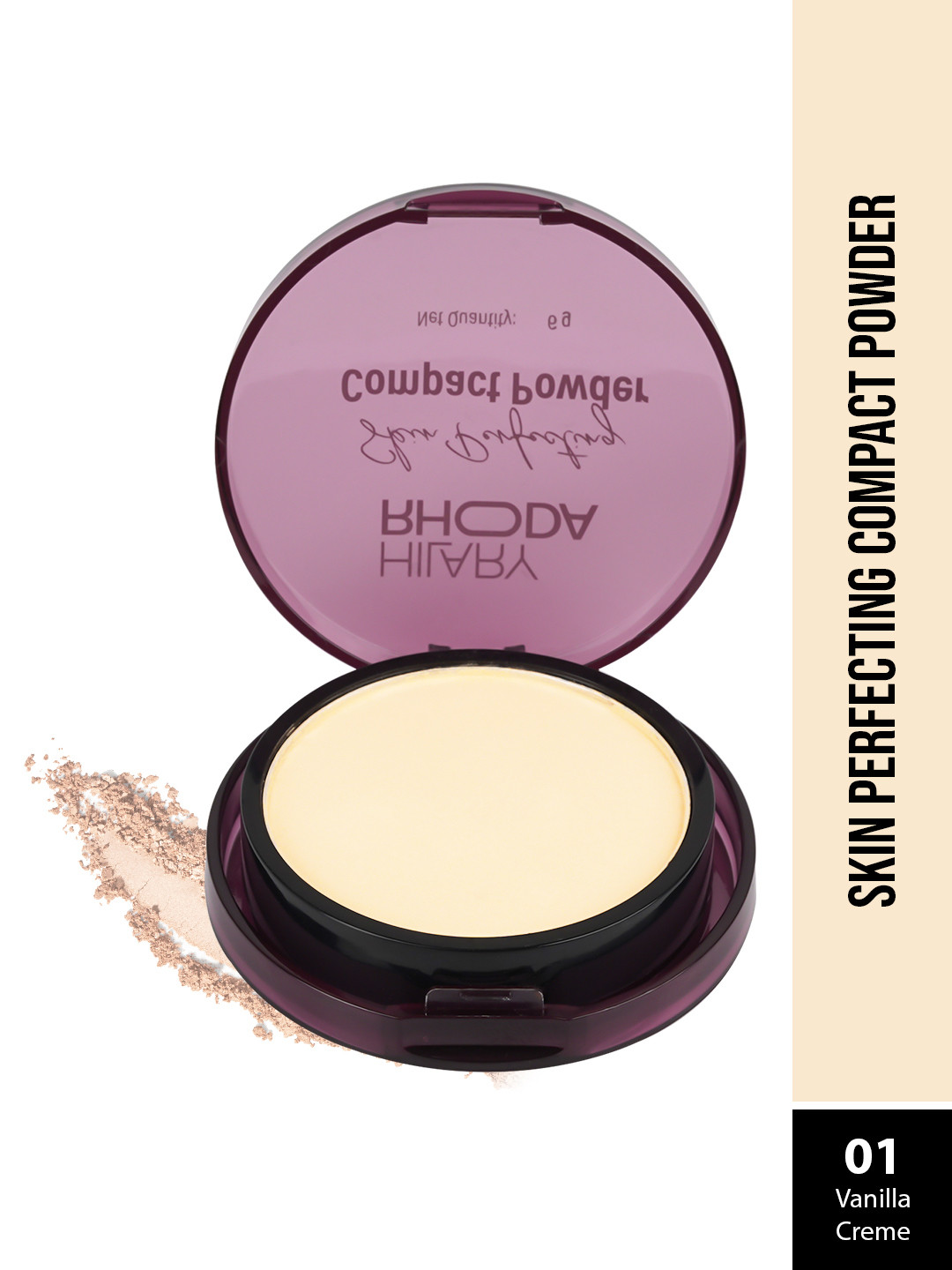 Hilary Rhoda Skin Perfecting Matte Finish Compact Powder- 01 Vanilla Creme -6g