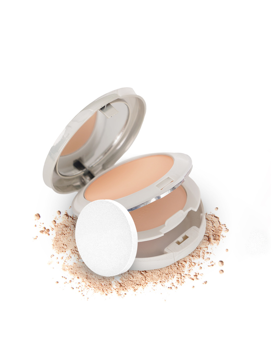 Hilary Rhoda 2 In 1 Compact With Matte & Shimmer Finish - Sand Shade No. - 04