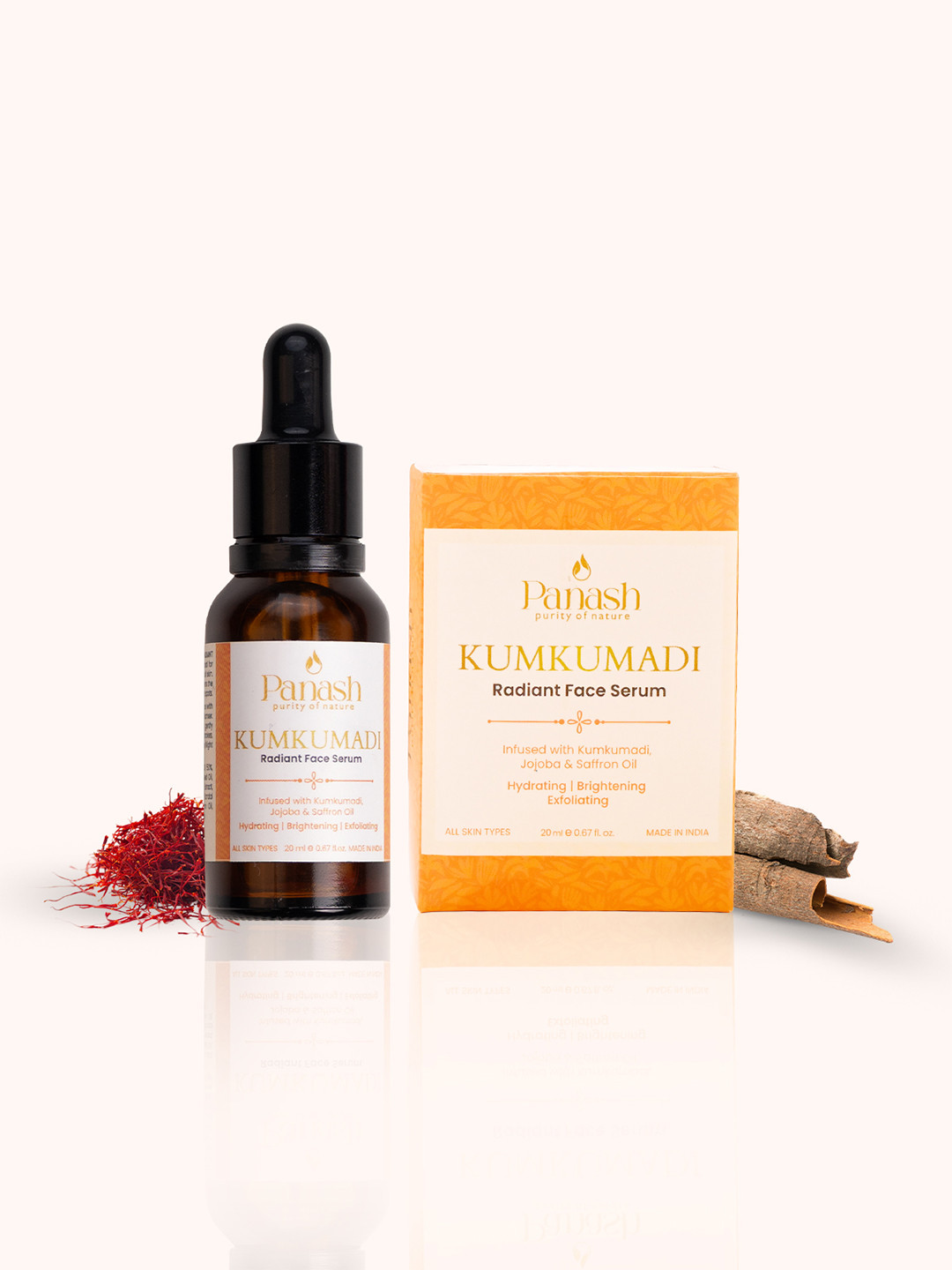 PANASH WELLNESS Purity Of Nature Kumkumadi Radiant Serum - 20 ml