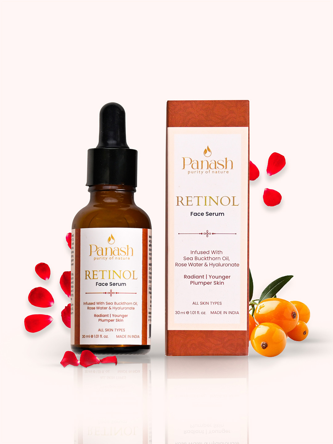 PANASH WELLNESS Women Purity Of Nature Retinol Serum With Sea Buckthorn Oil - 30 ml
