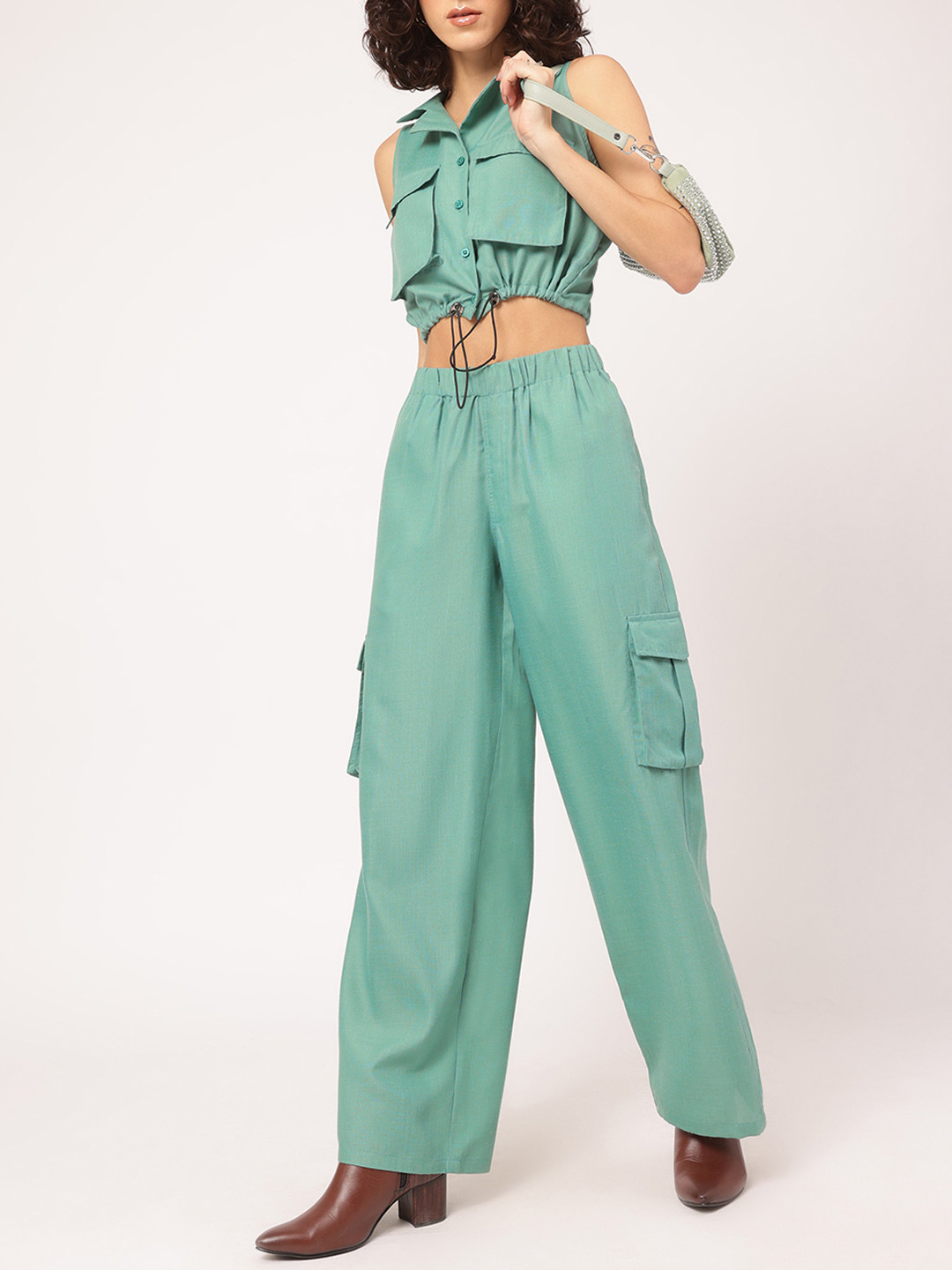 DressBerry Utility Parachute Cargo Co-Ords