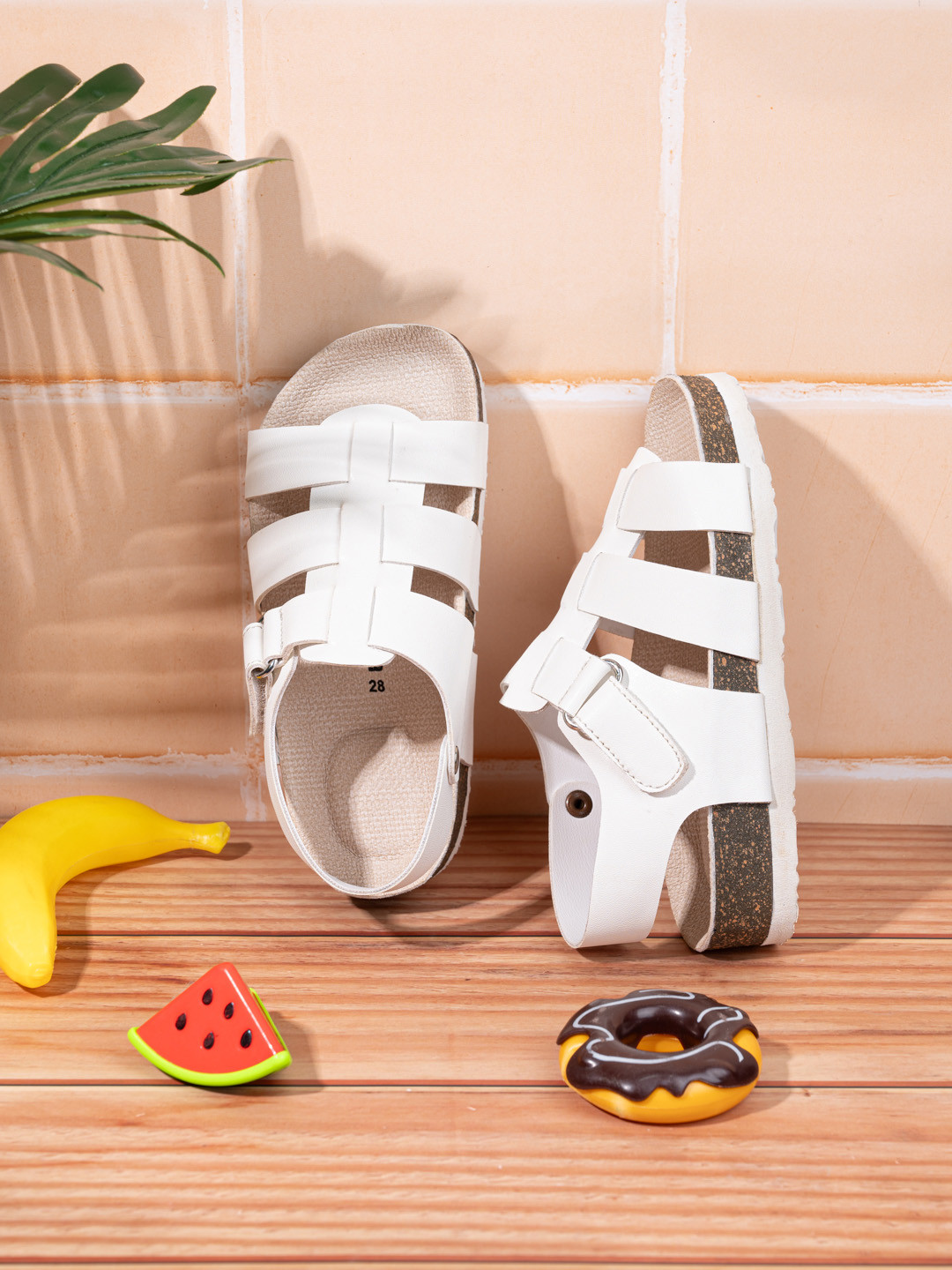 BRISKERS Kids Open Toe Velcro Sandals