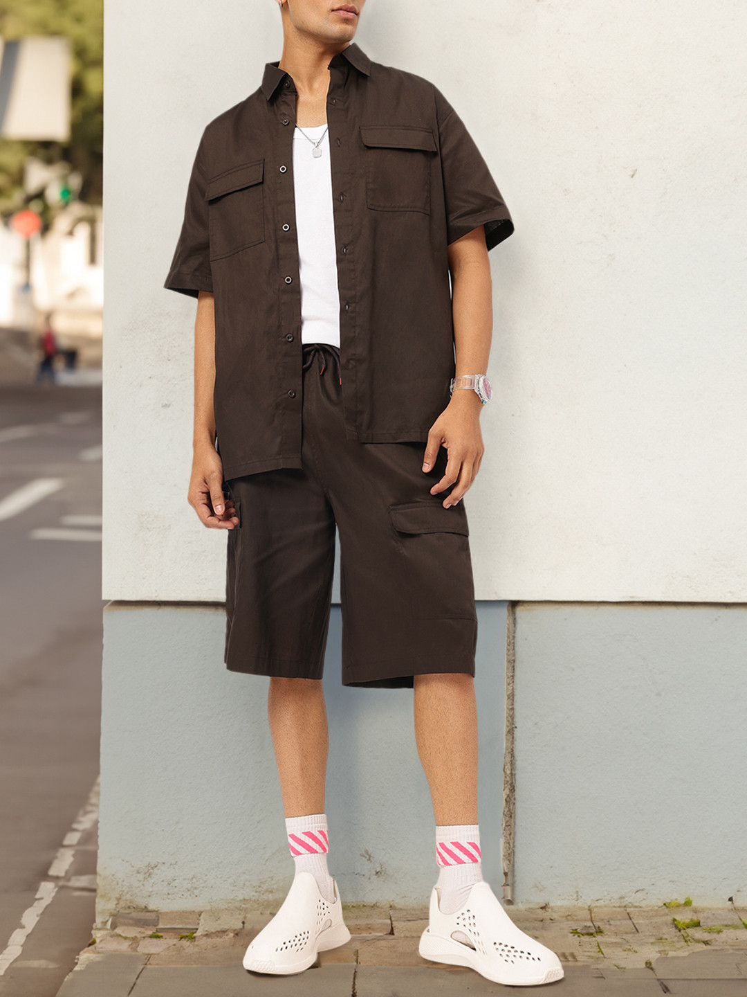 Kook N Keech Shirt with Cargo Shorts Co-ords