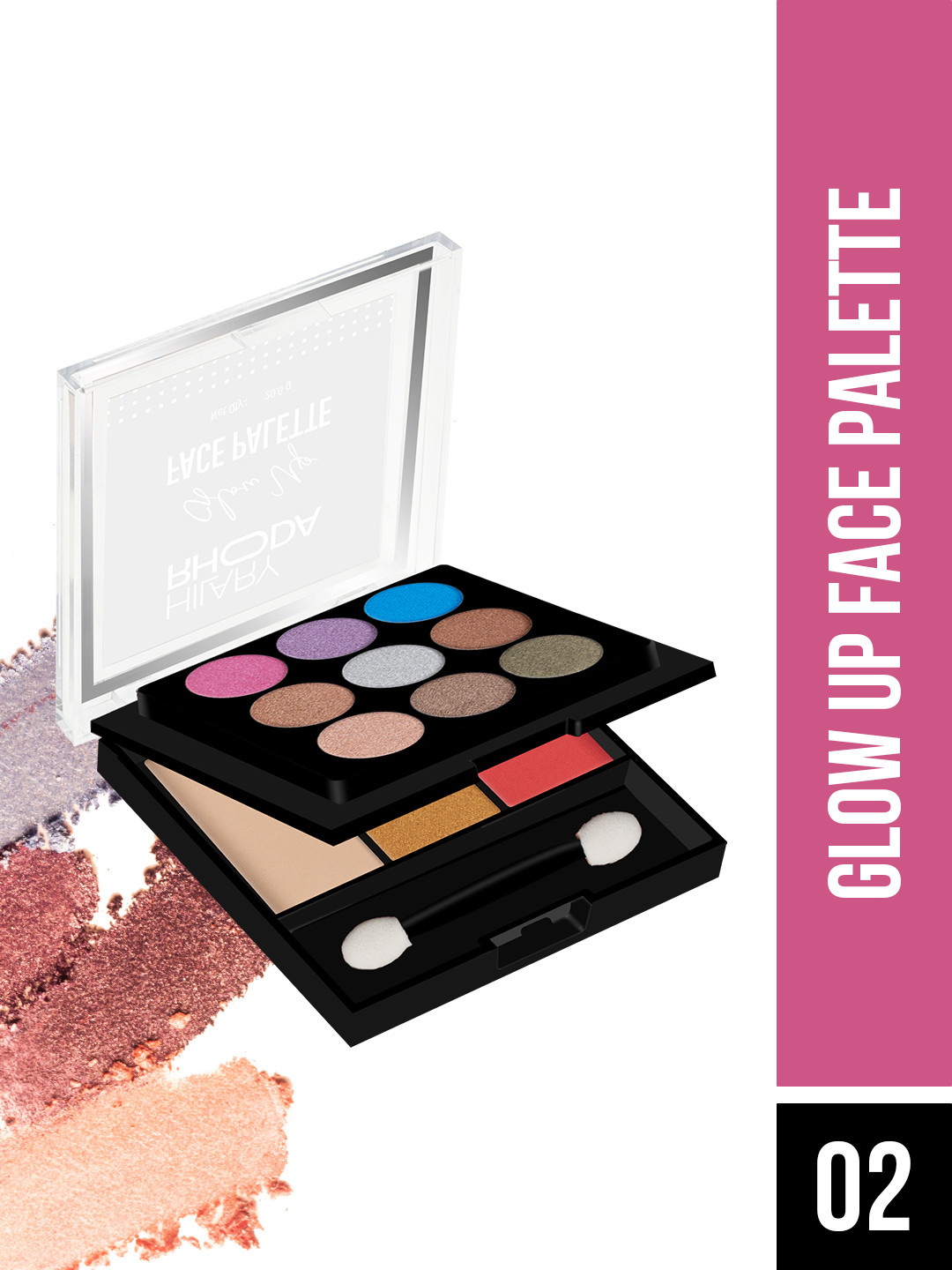 Hilary Rhoda Glow Up Highly Pigmented Face Palette-20.6g-Shade 02