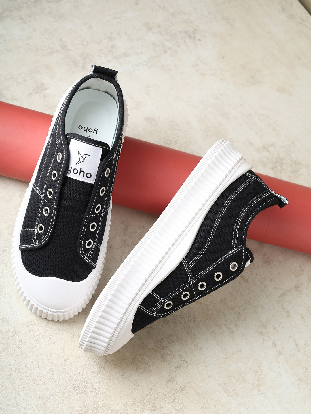 YOHO Women Cruise Without Lace Slip-On Canvas Sneaker Shoe