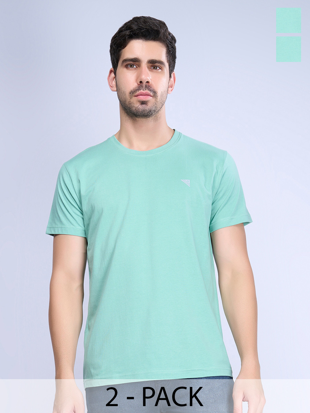 Unibro Men Pack of 2 Cotton Half Sleeve T Shirts