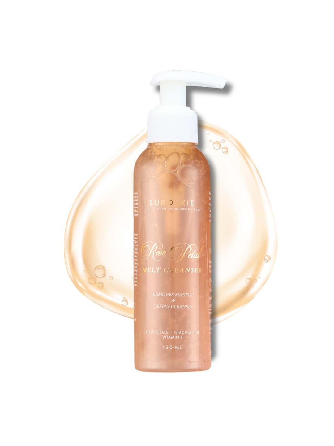 SUROSKIE Rose Petals Melt Cleanser Face Wash & Makeup Remover 120ml